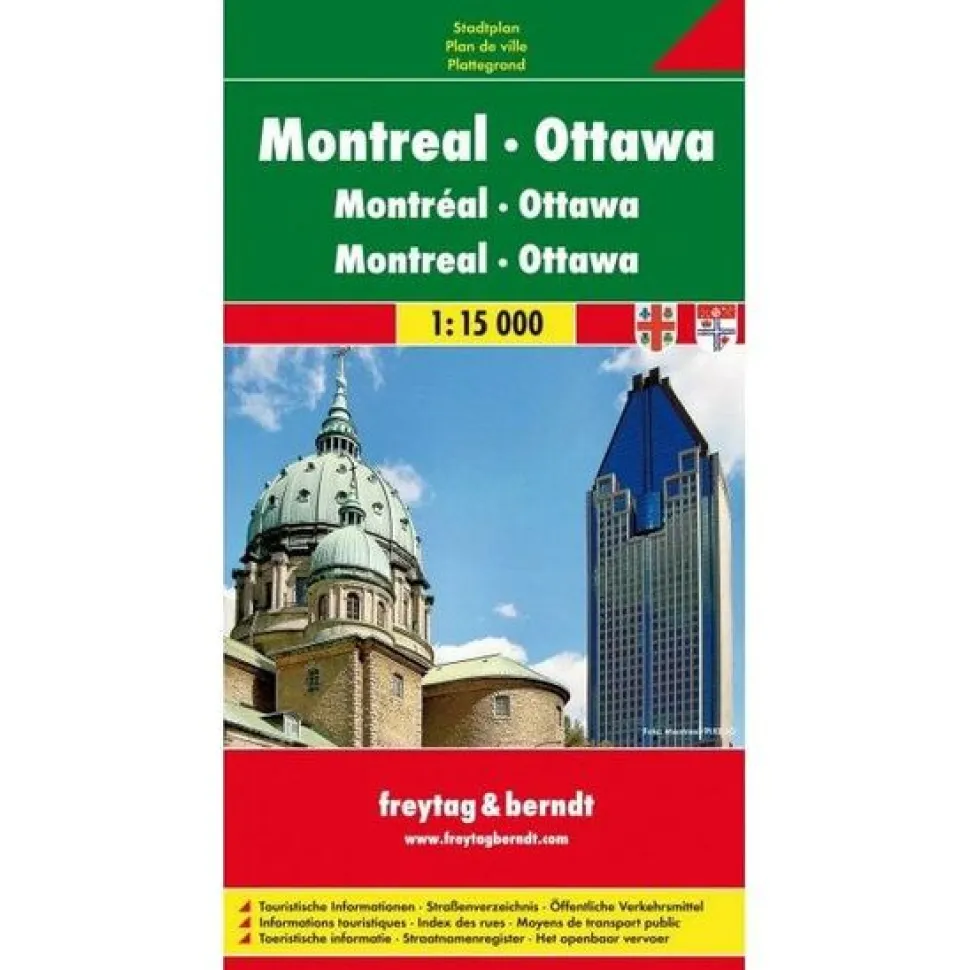 Freytag & Berndt Wegenkaart Montreal - Ottawa