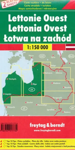 Freytag & Berndt Wegenkaarten set Letland West en Oost