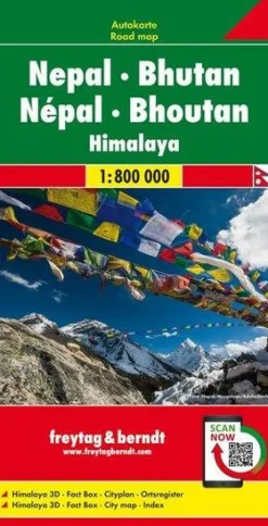 Freytag & Berndt Wegenkaart Nepal - Bhutan