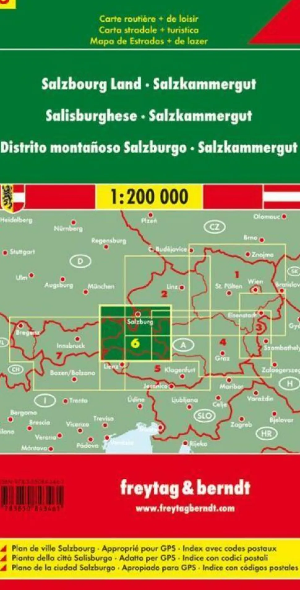 Freytag & Berndt Wegenkaart 6 Salzburgerland