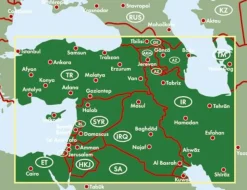 Freytag en Berndt Landkaart Midden-Oosten