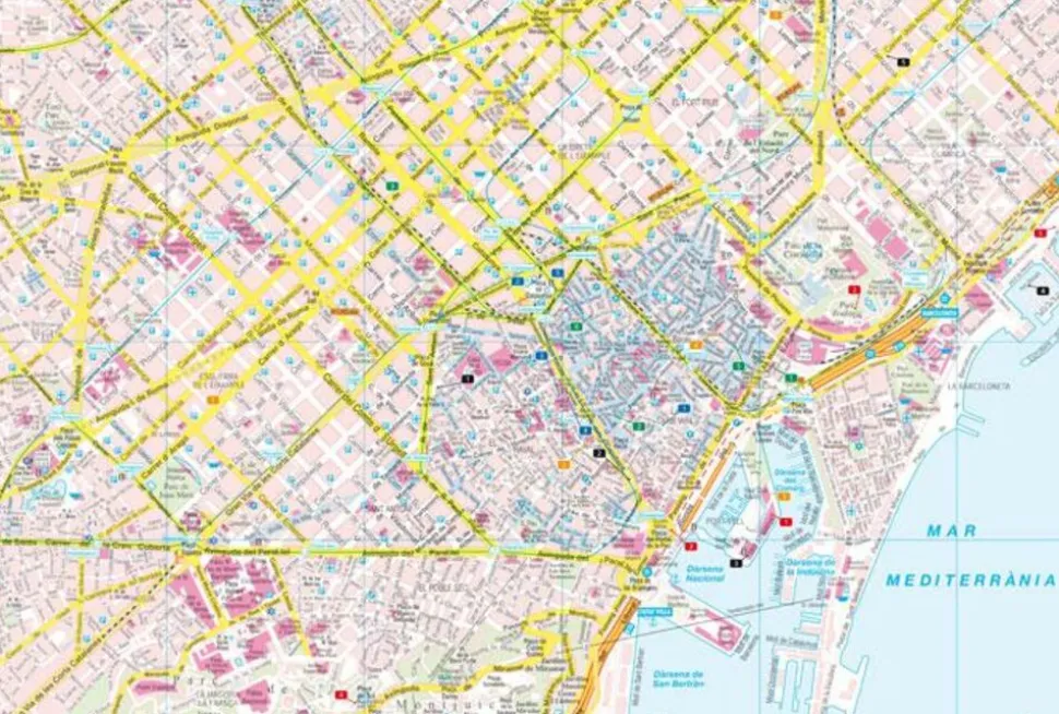 Freytag en Berndt Stadsplattegrond Barcelona