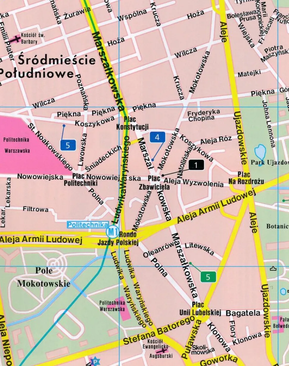 Freytag en Berndt Stadsplattegrond Warschau