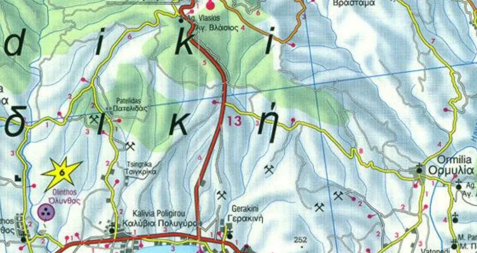 Freytag en Berndt Wegenkaart Chalkidiki - Thasos - Olympus