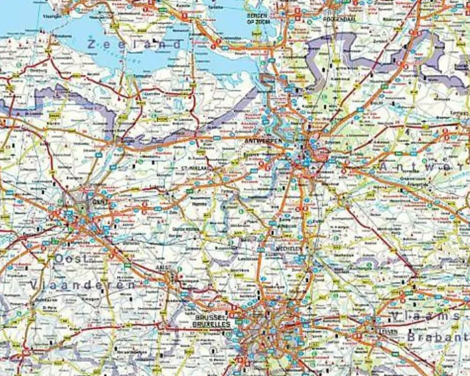 Freytag en Berndt Wegenkaart België