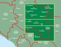 Freytag en Berndt Wegenkaart Zuidelijk-Servië