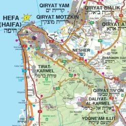 Freytag en Berndt Wegenkaart Israël en Palestina