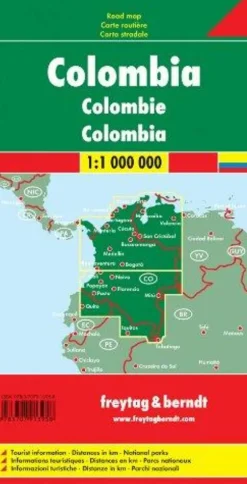 Freytag en Berndt Wegenkaart Colombia