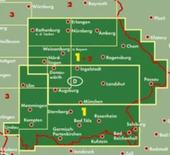 Freytag en Berndt Wegenkaart Beieren Zuid