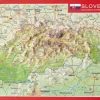 Georelief Maps Reliëf ansichtkaart Slowakije
