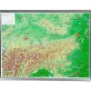Georelief Maps Reliëfkaart Oostenrijk Groot met aluminium lijst