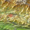 Georelief Maps Reliëfkaart Nepal groot met aluminium frame