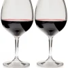 GSI Nesting Red set van 2 Wijnglazen met afdraaibare steel