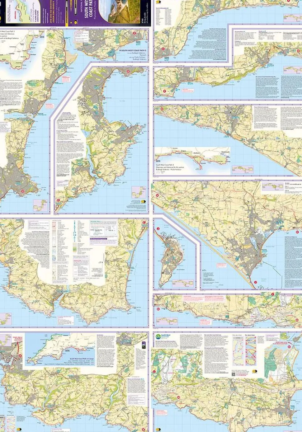 Harvey Maps South West Coast Path 3 Plymouth