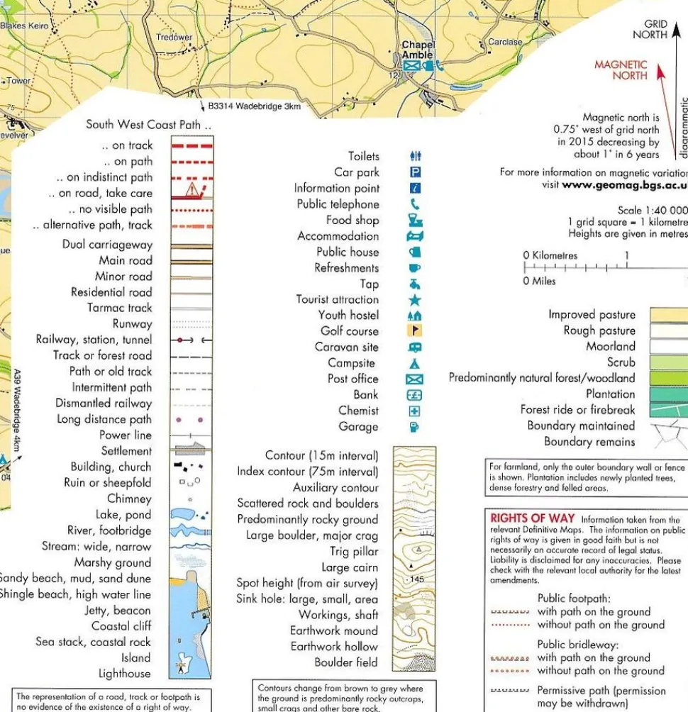 Harvey Maps South West Coast Path 3 Plymouth