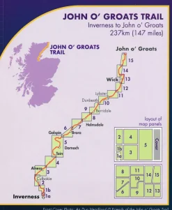 Harvey Maps Wandelkaart XT40 John O'Groats Trail