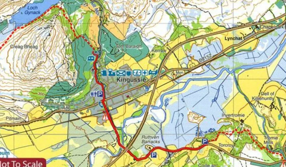 Harvey Maps Wandelkaart XT40 East Highland Way