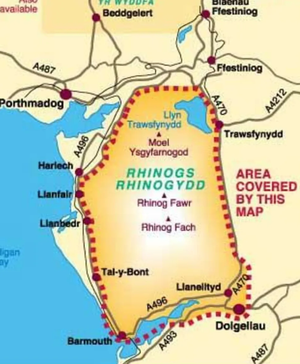 Harvey Maps Wandelkaart XT25 Rhinogs - Rhinogydd