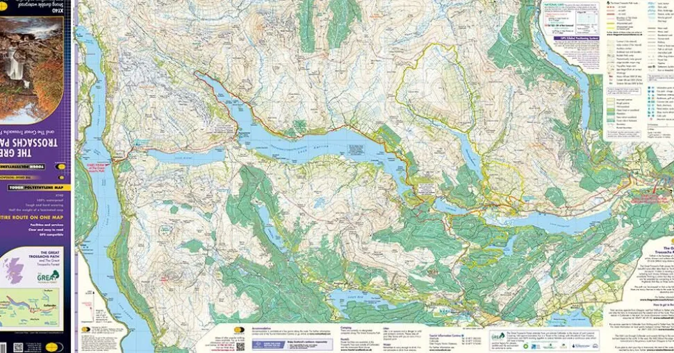 Harvey Maps Wandelkaart XT40 The Great Trossachs Path & Forest