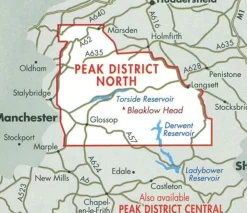 Harvey Maps Wandelkaart XT25 Peak District Noord