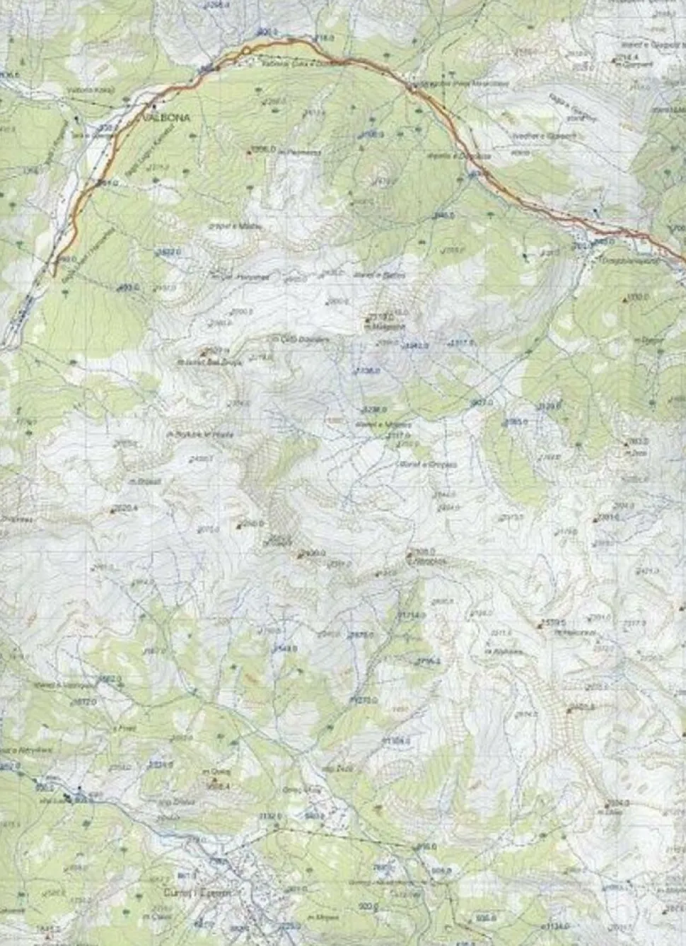 Huber Verlag Wandelkaart Albanië Noord