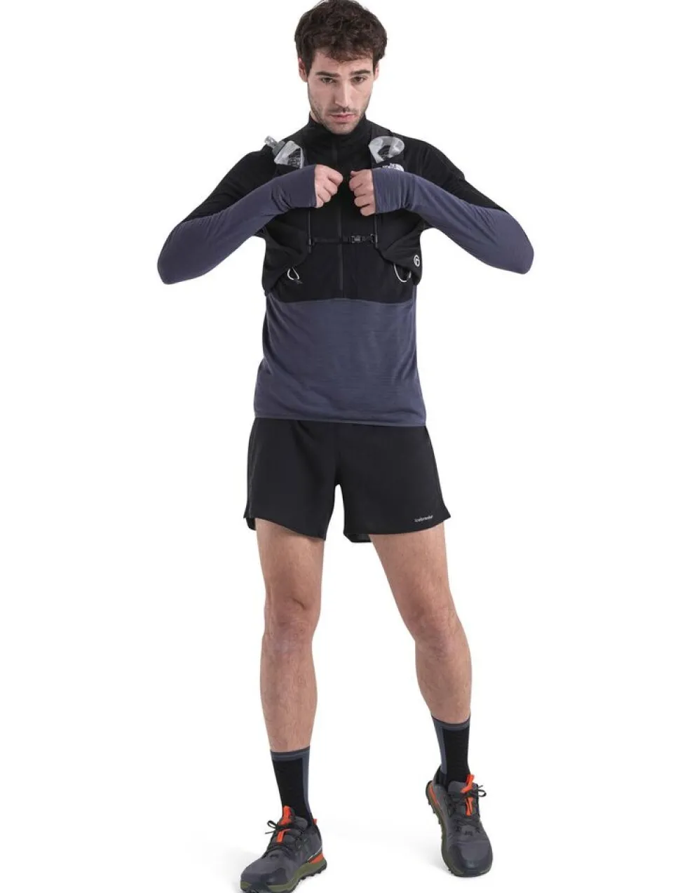 Icebreaker M Merino 200 Realfleece Descender LS Half Zip