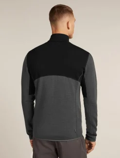 Icebreaker M Merino 400 RealFleece Descender LS Zip