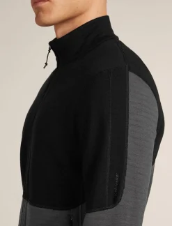 Icebreaker M Merino 400 RealFleece Descender LS Zip