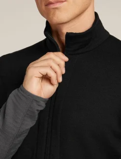 Icebreaker M Merino 400 RealFleece Descender LS Zip