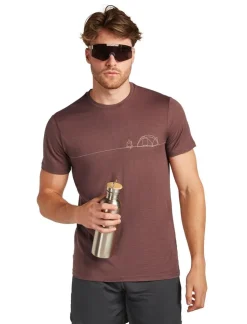 Icebreaker M Merino 150 Tech Lite ss Tee Single Line Camp