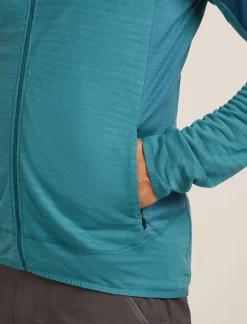 Icebreaker M Merino Blend 300 RealFleece Descender LS Zip
