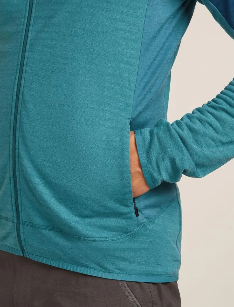 Icebreaker M Merino Blend 300 RealFleece Descender LS Zip
