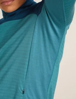 Icebreaker M Merino Blend 300 RealFleece Descender LS Zip
