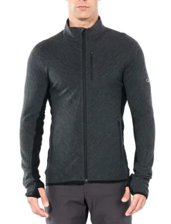 Icebreaker Mens descender ls zip