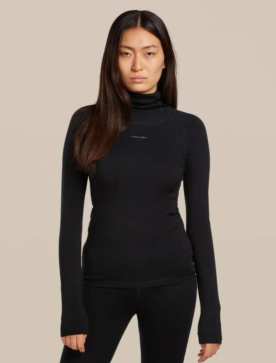 Icebreaker W 300 MerinoFine Polar LS Roll Neck