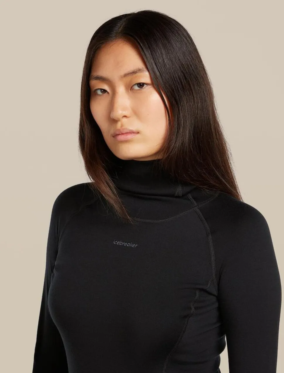 Icebreaker W 300 MerinoFine Polar LS Roll Neck