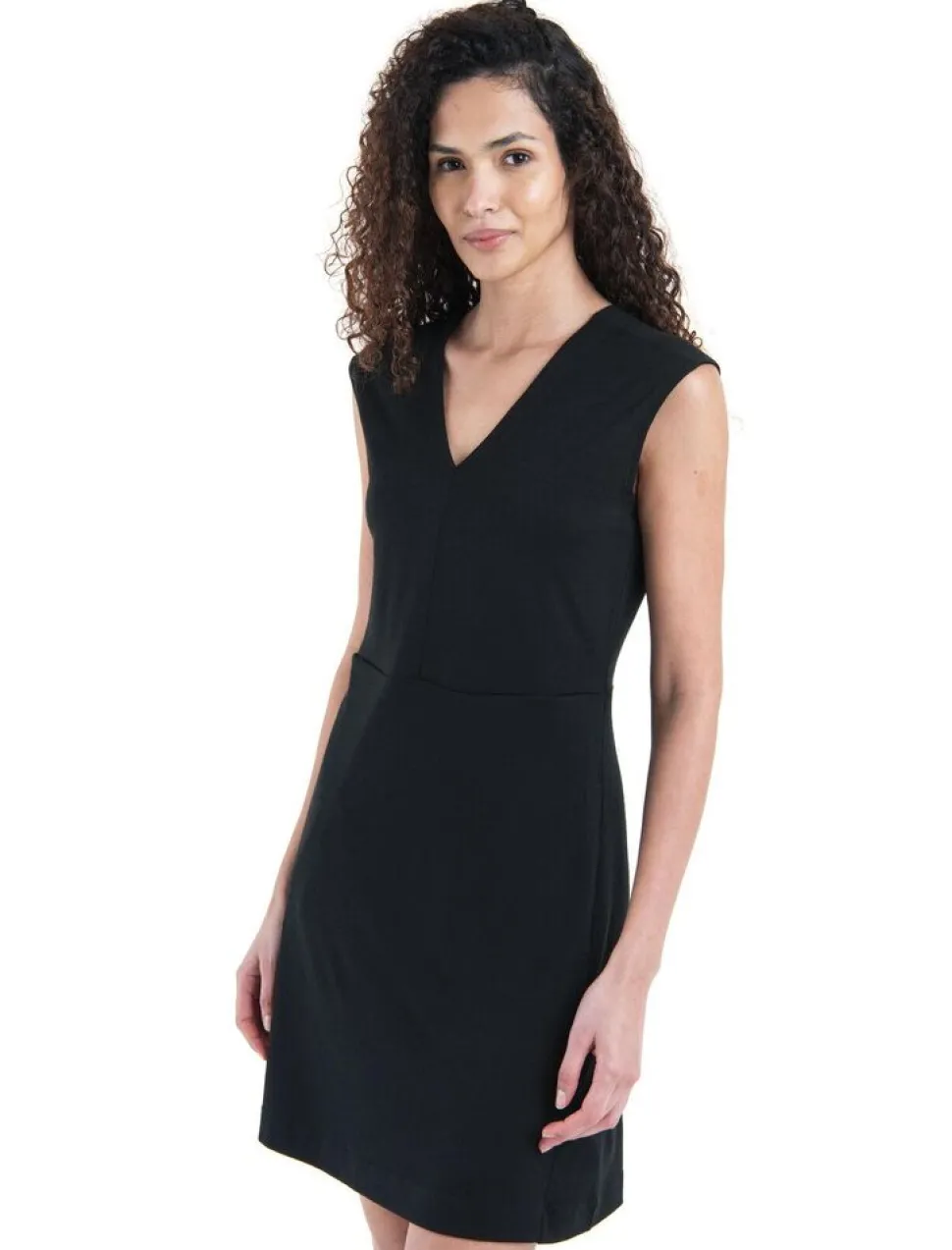Icebreaker W Merino 200 Granary Sleeveless V Neck Dress