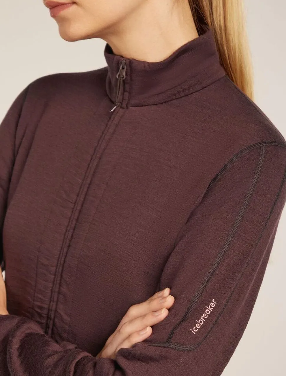 Icebreaker W Merino 400 RealFleece Descender LS Zip