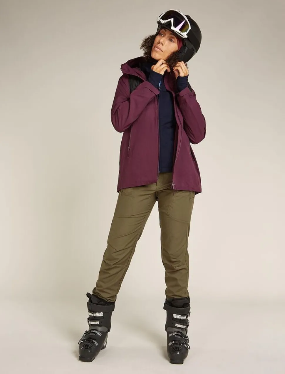 Icebreaker W Merino 360 Realfleece Elemental LS Z Hood