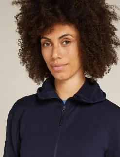 Icebreaker W Merino 360 Realfleece Elemental LS Z Hood