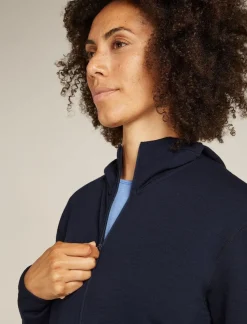 Icebreaker W Merino 360 Realfleece Elemental LS Z Hood