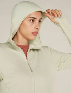 Icebreaker W Merino 360 Realfleece Elemental LS Z Hood