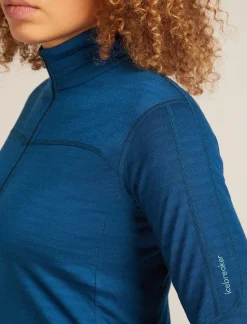 Icebreaker W Merino Blend 300 RealFleece Descender LS Zip