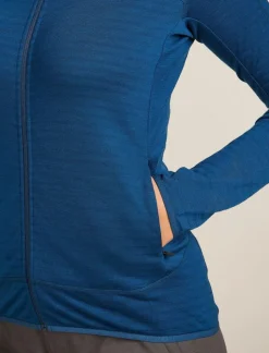 Icebreaker W Merino Blend 300 RealFleece Descender LS Zip