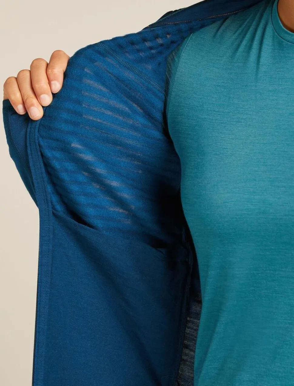 Icebreaker W Merino Blend 300 RealFleece Descender LS Zip