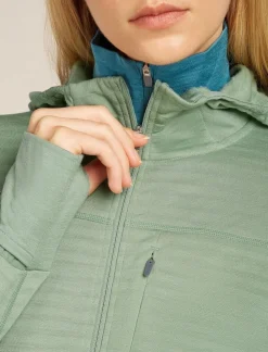 Icebreaker W Merino Blend 300 RealFleece™ Descender LS Zip Ho