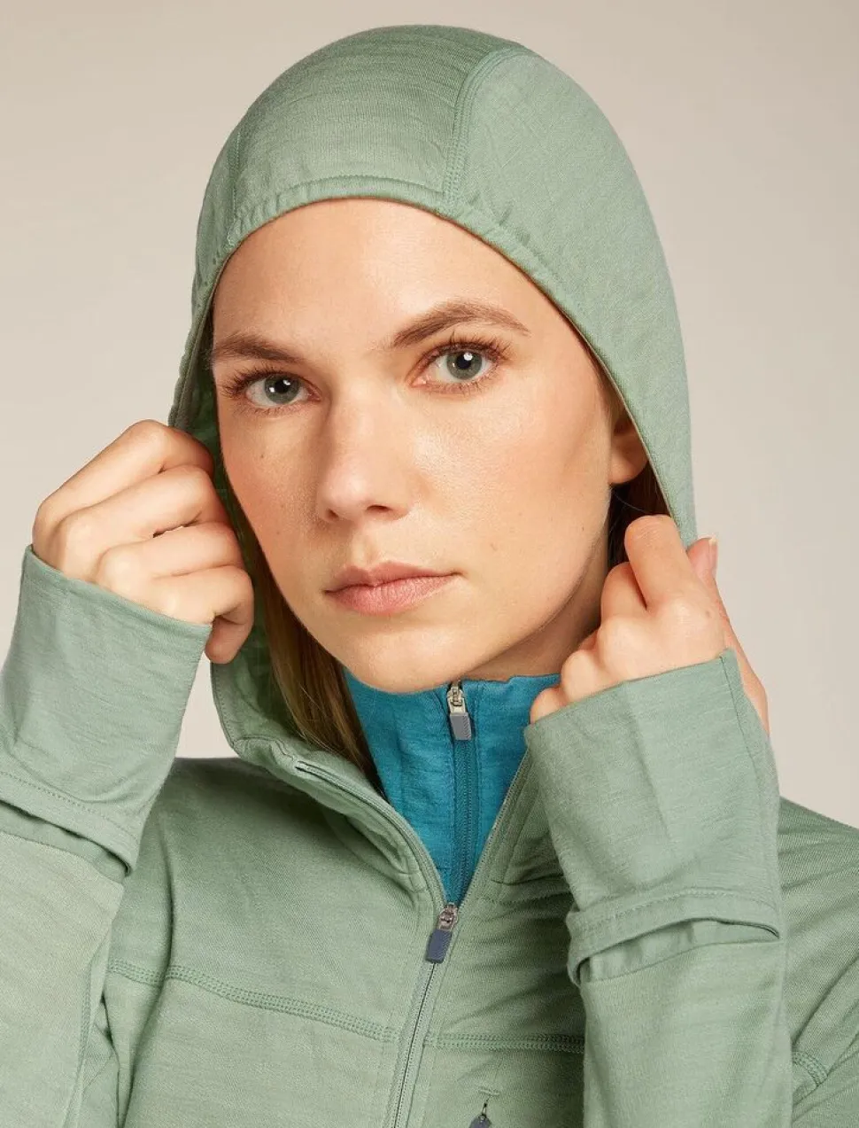 Icebreaker W Merino Blend 300 RealFleece™ Descender LS Zip Ho
