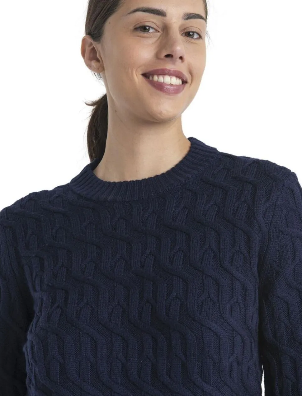 Icebreaker W Merino cable crew sweater
