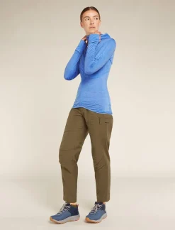 Icebreaker W Merino Realfleece Descender LS Zip Hoodie