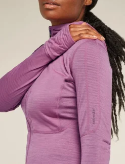 Icebreaker W Merino Realfleece Descender LS Zip Hoodie